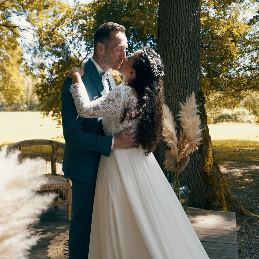 Mariage dans un parc